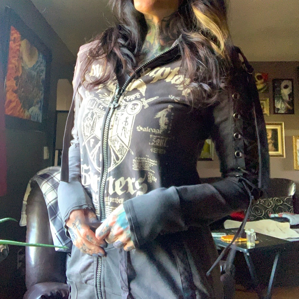 Salvage gray hoodie